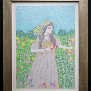 girl in garden