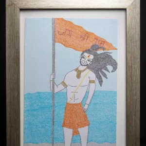 hanuman ji with flag
