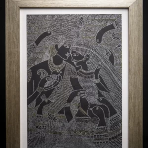 radhakrishna with peacocks